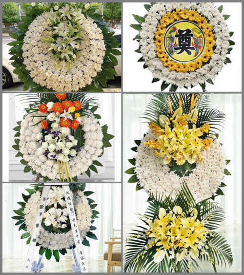 安徽安庆市怀宁县公岭镇三铺村花圈速递